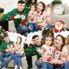 imageSimplee kids Family Matching Christmas Sweaters Xmas Print Ugly Funny Jumper Holiday Pullover TopsGreen