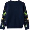 imageSimplee kids Family Matching Christmas Sweaters Xmas Print Ugly Funny Jumper Holiday Pullover TopsNavy Blue