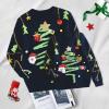 imageSimplee kids Family Matching Christmas Sweaters Xmas Print Ugly Funny Jumper Holiday Pullover TopsNavy Blue