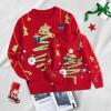imageSimplee kids Family Matching Christmas Sweaters Xmas Print Ugly Funny Jumper Holiday Pullover TopsRed