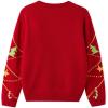 imageSimplee kids Family Matching Christmas Sweaters Xmas Print Ugly Funny Jumper Holiday Pullover TopsRed