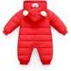 imageSimplee kids Infant Baby Girl Boy Snowsuit Long Sleeve Winter Coat Hooded Warm Bear Outerwear