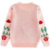 imageSimplee kids Ugly Christmas Sweater Family Matching Outfits for Women Men Party Sweaters Knitted PulloverApink