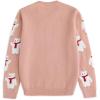 imageSimplee kids Ugly Christmas Sweater Family Matching Outfits for Women Men Party Sweaters Knitted PulloverBearpink