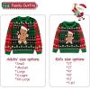 imageSimplee kids Ugly Christmas Sweater Family Matching Outfits for Women Men Party Sweaters Knitted PulloverGingerbread Manblack