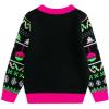 imageSimplee kids Ugly Christmas Sweater Family Matching Outfits for Women Men Party Sweaters Knitted PulloverNewblack