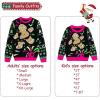 imageSimplee kids Ugly Christmas Sweater Family Matching Outfits for Women Men Party Sweaters Knitted PulloverNewblack