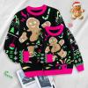 imageSimplee kids Ugly Christmas Sweater Family Matching Outfits for Women Men Party Sweaters Knitted PulloverNewblack