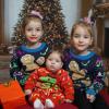 imageSimplee kids Ugly Christmas Sweater Family Matching Outfits for Women Men Party Sweaters Knitted PulloverNewblue