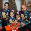 imageSimplee kids Ugly Christmas Sweater Family Matching Outfits for Women Men Party Sweaters Knitted PulloverNewblue