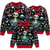 imageSimplee kids Family Matching Christmas Sweaters Xmas Print Ugly Funny Jumper Holiday Pullover TopsAblackalient