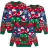 imageSimplee kids Ugly Christmas Sweater Family Matching Outfits for Women Men Party Sweaters Knitted PulloverAred