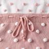 imageSimplee kids Baby Girl Knit Romper Fall Sleeveless Pompoms Rompers Newborn Little Girl Overall Jumpsuit OutfitsB  a Pink