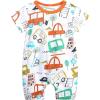 imageSimplee kids Baby Infant Boys Romper Summer Short Sleeve Bodysuit Cotton JumpsuitFcar