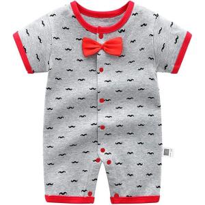 imageSimplee kids Baby Infant Boys Romper Summer Short Sleeve Bodysuit Cotton JumpsuitEcmulticoloured3