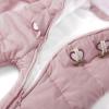 imageSimplee kids Baby Infant Boys Girls Snowsuit Winter Hooded Footed Warm Jumpsuit Outerwear with Gloves for 324 MonthsBpinkish Purple
