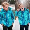 imageSimplee kids Boy Winter Coat Waterproof Ski Jacket Fleece Hooded Snow Warm Padded RaincoatsAblue Doodle