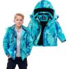 imageSimplee kids Boy Winter Coat Waterproof Ski Jacket Fleece Hooded Snow Warm Padded RaincoatsAblue Doodle
