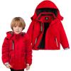 imageSimplee kids Boy Winter Coat Waterproof Ski Jacket Fleece Hooded Snow Warm Padded RaincoatsAered