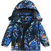 imageSimplee kids Boy Winter Coat Waterproof Ski Jacket Fleece Hooded Snow Warm Padded RaincoatsAgeometric Starry Sky