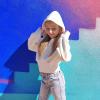 imageSimplee kids Girls Sweatshirt Half Zip up Hoodies 514T Cropped Hoodie Black White Sweatshirts with Long SleeveThumb HoleWhite