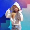 imageSimplee kids Girls Sweatshirt Half Zip up Hoodies 514T Cropped Hoodie Black White Sweatshirts with Long SleeveThumb HoleWhite