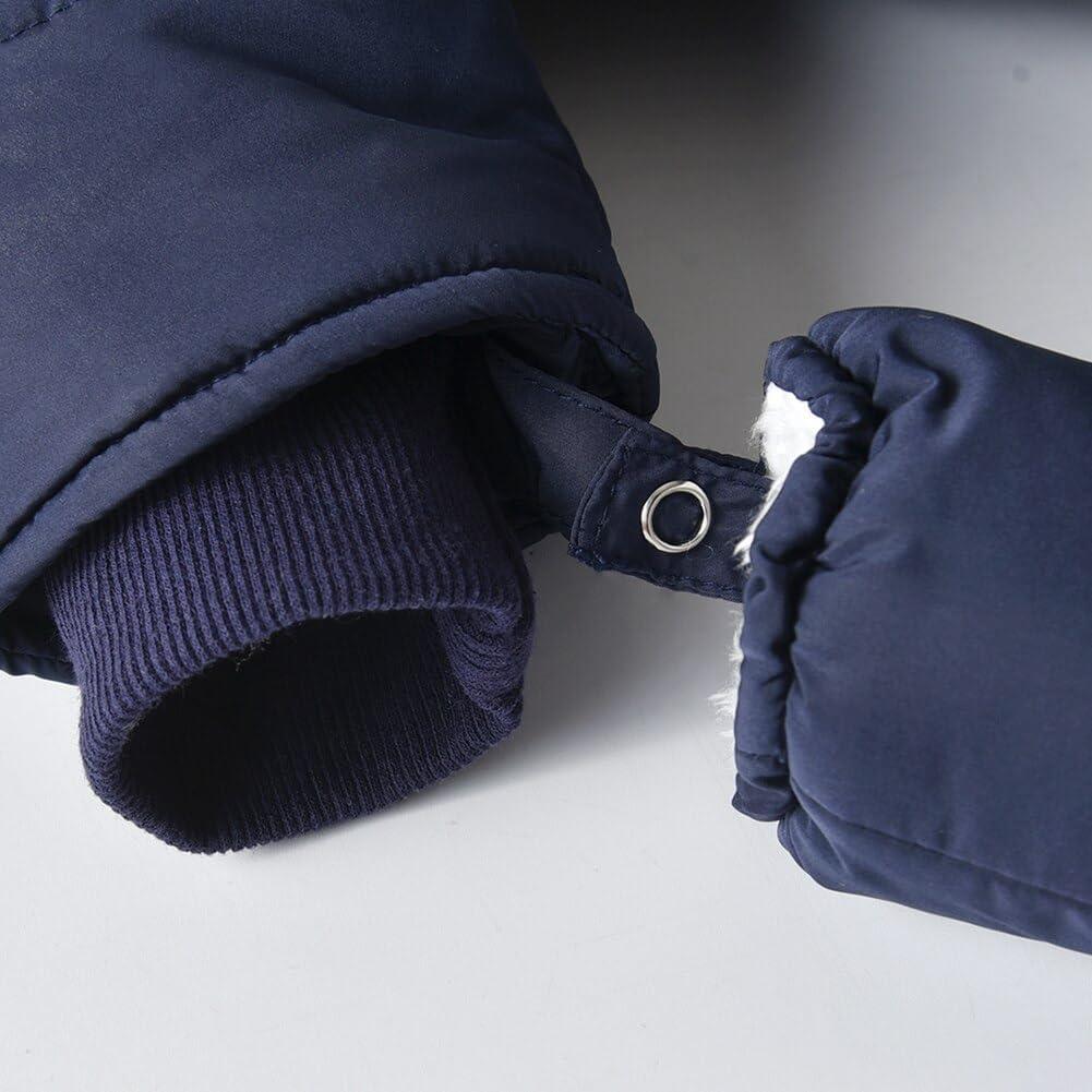 imageSimplee kids Baby Infant Boys Girls Snowsuit Winter Hooded Footed Warm Jumpsuit Outerwear with Gloves for 1218 Months