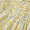 imageSimplee kids Baby Girls Smocked Dress Handmade Spring Fall Casual Dresses Floral Print Sundress Princess Dress for ToddlersAyellowfloral