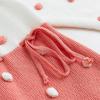 imageSimplee kids Baby Girls Rompers Long Sleeve Pompoms Infant Toddler Jumpsuit for Spring Fall WinterOcpink