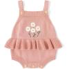 imageSimplee kids Baby Girls Sunflower Knit Rompers Knit Clothes for Newborn Baby GirlsAaapink