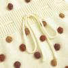 imageSimplee kids Baby Girl Knit Romper Fall Sleeveless Pompoms Rompers Newborn Little Girl Overall Jumpsuit OutfitsAaabeige Apricot