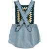 imageSimplee kids Baby Girl Knit Romper Fall Sleeveless Pompoms Rompers Newborn Little Girl Overall Jumpsuit OutfitsBba Blue