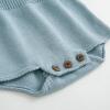 imageSimplee kids Baby Girl Knit Romper Fall Sleeveless Pompoms Rompers Newborn Little Girl Overall Jumpsuit OutfitsBba Blue