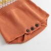 imageSimplee kids Baby Girl Knit Romper Fall Sleeveless Pompoms Rompers Newborn Little Girl Overall Jumpsuit OutfitsBba Orange