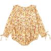 imageSimplee kids Baby Infant Girls Cotton Long Sleeve Summer Ruffle Romper 324 MonthsAorangefloral