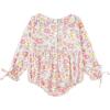 imageSimplee kids Baby Infant Girls Cotton Long Sleeve Summer Ruffle Romper 324 MonthsApinkfloral