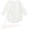 imageSimplee kids Baby Infant Girls Cotton Long Sleeve Summer Ruffle Romper 324 MonthsAwhiteheart