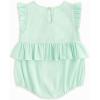 imageSimplee kids Baby Boys Girls Ruffle Romper Summer Outfit Jumpsuit Linen BodysuitsBbmint Green