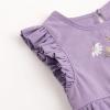 imageSimplee kids Baby Boys Girls Ruffle Romper Summer Outfit Jumpsuit Linen BodysuitsBbpurple