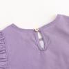 imageSimplee kids Baby Boys Girls Ruffle Romper Summer Outfit Jumpsuit Linen BodysuitsBbpurple