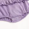 imageSimplee kids Baby Boys Girls Ruffle Romper Summer Outfit Jumpsuit Linen BodysuitsBbpurple