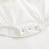 imageSimplee kids Baby Boys Girls Ruffle Romper Summer Outfit Jumpsuit Linen BodysuitsBbwhite