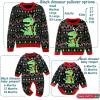 imageSimplee kids Ugly Christmas Sweater Family Matching Outfits for Holiday Party Knitted PulloverBlackdinosaur Romper
