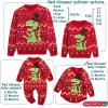 imageSimplee kids Ugly Christmas Sweater Family Matching Outfits for Holiday Party Knitted PulloverRed Dinosaur Romper