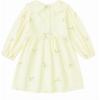 imageSimplee kids Baby Girls Peter Pan Collar Dress Long Sleeve Dress for Winter Autumn 12M6TApricot