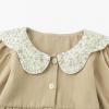 imageSimplee kids Baby Girls Peter Pan Collar Dress Long Sleeve Dress for Winter Autumn 12M6TKhaki