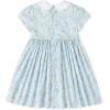 imageSimplee kids Toddler Light Blue Summer Dress Smocked Toddler Floral Baby Blue Dress 18M