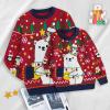 imageSimplee kids Ugly Christmas Sweater Family Matching Outfits for Women Men Party Sweaters Knitted PulloverPolar Bearred