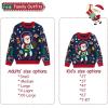 imageSimplee kids Ugly Christmas Sweater Family Matching Outfits for Women Men Party Sweaters Knitted PulloverSpace Santa Clausred