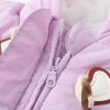 imageSimplee kids Baby Infant Boys Girls Snowsuit Winter Hooded Footed Warm Jumpsuit Outerwear with Gloves for 324 MonthsEpurple